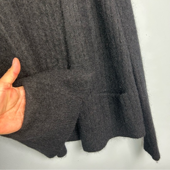 Just Female mohair wool blend zoe cardigan sweater open front  size XS black - Picture 3 of 8